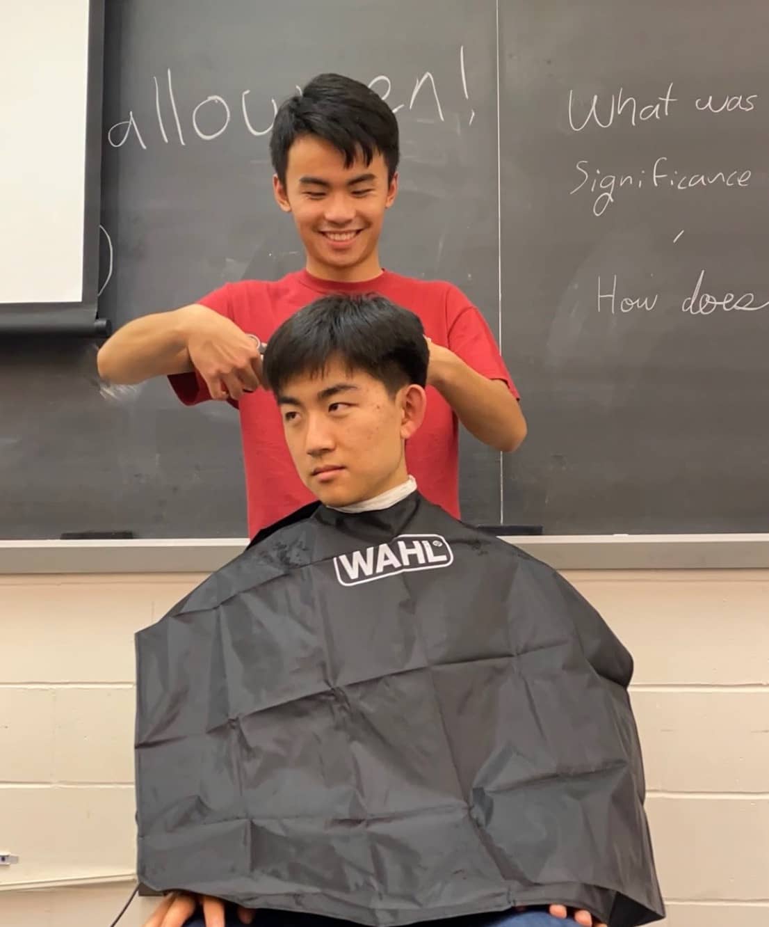 Laz gives me a haircut